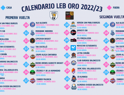 Este será el calendario del Club Melilla Baloncesto para la temporada 2022/23 en Leb Oro