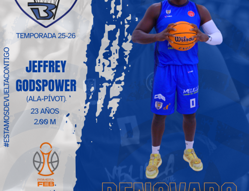 Jeffrey Godspower continuará en el Melilla Ciudad del Deporte en Primera FEB la Temporada 25-26