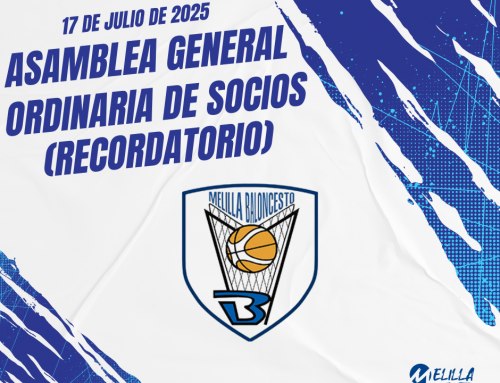 Convocatoria de la Asamblea General Ordinaria de Socios del Club Melilla Baloncesto