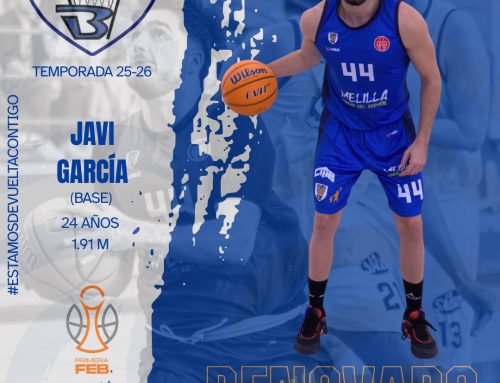 Javi García renovado por el Melilla Ciudad del Deporte para la Temporada 25-26.