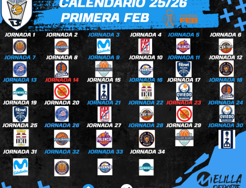 Calendario oficial de la Temporada 25-26 de Primera FEB.
