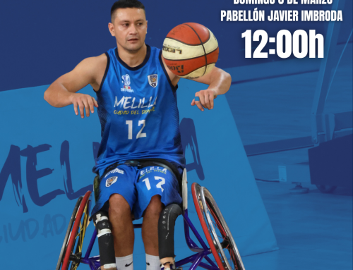El Melilla Ciudad del Deporte Baloncesto en Silla de Ruedas disputará su último encuentro de Liga Regular en el Javier Imbroda.