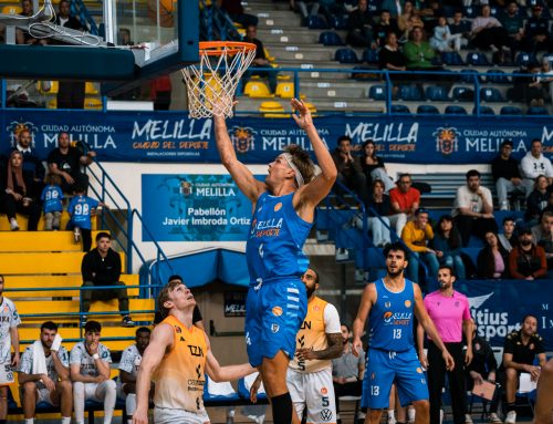 Dura derrota del Melilla Ciudad del Deporte en el Javier Imbroda ante Tizona Burgos (81-96).